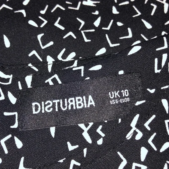 DISTURBIA abstract print romper US size 6 - Picture 4 of 5